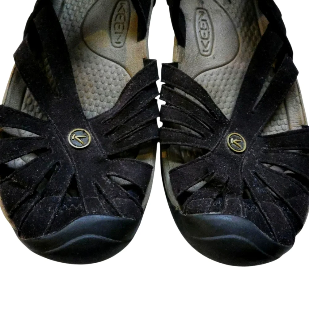 Keen Womens Black Suede Active Sandals. - Picture 6 of 7
